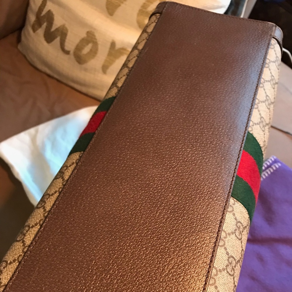Gucci Large Monogram Structured Tote Handbag - Picture 10 of 16